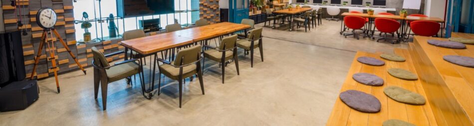 Cafe epoxy flooring